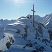 25.12.2017; Gipfel Tauberspitz, nun mit Gipfelkreuz