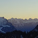 Kurz vor Sonnenaufgang - Blick in die Ostschweiz