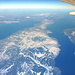 Die Dardanellen (rechts) in der Türkei. Der Meeresarm, der die Ägäis mit dem Schwarzen Meer verbindet.
