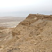 Vom breiten, namenlosen Rücken mit Blick nach NO und auf die Festung Masada.
