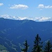 die Hohen Tauern mit Großglockner im Hintergrund, vorne der Bay. Saalforst, der auch zu Bayern gehört