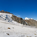 Panorama vom unteren Bereich des Riedgletschers aus. Links der Gletscherbruch.