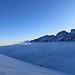 Der Blick schweift über den östlichen Teil der äusseren Alpsteinkette
