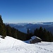 Das klassischen Bild: Diensthütte mit Walchensee. Man beachte, die Wolken haben sich innerhalb von 1,5 Stunden quasi aufgelöst. 