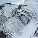 verschneite Felsen auf dem N-Grat des Gross Leckihorns