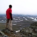 4.Tag: Irgendwie dann doch auf den Gipfel von Harteigen geschafft. Die Aussicht war grandios. Im Umkreis von 30-40km kein bisschen Zivilisation zu sehen. Im Norden (hier nicht sichtbar) hat man einen tollen Blick auf einen der groessten Gletscher Europas, den Hardangerjoekulen.