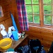 5.Tag: Ein typisches "Waschbecken" im Zimmer einer norwegischen Berghuette. Fliessendes Wasser gibt es normalerweise nicht, was etwas Organisationstalent am Morgen erfordert.