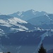 Zoomaufnahme in südliche Richtung. Links im Bild Berge meiner Skitour vom 04.04.18