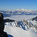 kurz vor dem Schlussanstieg noch ein Blick über das Nebelmeer zum Alpstein