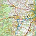 Lage vom Rocher de Mutzig und Wisches. Rot eingekreist ist der Rocher de Mutzig.