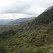 Sicht zum Hochplateau von Pian Rosso, wo das Refugio Mongioie liegt.