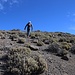 David im weglosen Aufstieg vom Collado Degollada del Cedro über die Westflanke des El Cabezóns.