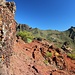 unterwegs am Lomo de Tablada, hinten taucht der Teide auf