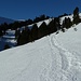 im Aufstieg oberhalb der Alp Schnabel