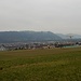 Blick vom Dürreberg auf Münsingen und den Belpberg