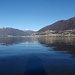Morgenstimmung am Lago Maggiore in Richtung Ponte Brolla