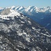 Blick vom Fellhorn zur Steinplatte u. zu den dahinterliegenden Berchtesgadener Alpen