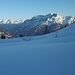Blick zu den Berchtesgadener Alpen (li) u. zu den Loferer Steinbergen