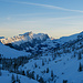 Blick zur Druesberg-Kette beim Start bei der Bergstation Gitschen