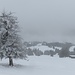die Obhegkapelle ist grad noch erkennbar - der Talkessel bleibt im Nebel versteckt