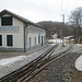 La Stazione Bellavista, sulla ferrovia a cremagliera e a scartamento ridotto che collega Lugano al Generoso.