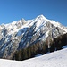 unten das Vomper Loch, dahinter schönstes Karwendel