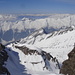 der kleine Wolfendorn im nächsten Kamm(2776m) wirkt klein und putzig; am Horizont das Karwendel
