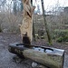 Kunstvoll gearbeiteter Brunnen auf Hirslanden-Gebiet
