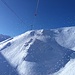 <b>Foto dalla funivia Piz Val Gronda E5, verso la cima dalla quale parto normalmente per le escursioni scialpinistiche in Val Fenga.</b>