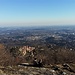 La vista sul Sacro Monte e la pianura dalla Cima Tre Croci.