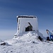 Der Gipfel der Heukuppe wird durch ein Denkmal markiert