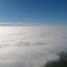 Distesa di nubi e nebbie in basso, non permettono il belvedere sul Lago Maggiore.