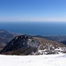 Genau nach Süden soll man bis Elba sehen können. Die Tage zuvor erkannte man sehr schön die Silhouette von Korsika. Am heutigen Tag konnte man mit dem Fernglas Korsika erahnen.