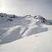 Blick zur Ducanfurgga und Gipfelziel Gletscher Ducan 3020m