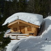 neu gebaute Hütte oberhalb des Bernauer Bachs