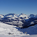 Blick aufs Mini-Skigebiet der Fideriser Heuberge und die Grössen des Prättigau