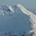 Die Sonnspitze mit ihrem NW-Grat (rechts), über den ich vor kurzem mit Skier aufgestiegen bin (das letzte Stück zum Gipfel wegen der Steilheit zu Fuß).