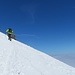 Steiler als so geht es am Gipfelhang nicht hinauf. Das ist bei der heutigen Schnee- und Lawinenlage völlig problemlos.