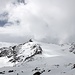 L'<b>Hinterer Brunnenkogel (3440 m)</b>: la meta odierna, da raggiungere con le pelli di foca.