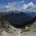 Blick übers Haldenkar zur Leilachspitze.