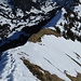 Anspruchsvollster Abschnitt, der Gipfelgrat, hier gesehen im Abstieg.