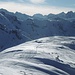 Östliche Karwendelberge vom Bärenkopf gesehen. Die Rappenspitze habe ich leider rechts "abgeschnitten".