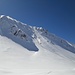 Glück gehabt: Durch Skifahrer vor einigen Tagen ausgelöstes Schneebrett im CHrachenhorn-N-Hang - wohl ein eher gewagtes Unterfangen bei den momentan etwas heimtückischen Verhältnissen...