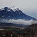aussergewöhnliche Formen weist das Ende der Nebelfront über Goldau auf ...