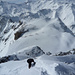 Die letzten Schritte des Ski-Novizen zum Gipfel des Pizol