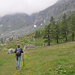 Alpe Buscagna. Die Route zum Chriegalppass/Passo di Cornera zweigt hier rechts ab.