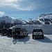 DSCN0048 veduta dal parcheggio di cui si può ben notare quanta neve vi sia e dal quale si vede il tracciato fatto e il pizzo delle Colombe