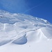 tolle Schneeverhältnisse - vom Wind gezeichnet