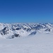 fantastische Sicht auf unzählige italienische Gipfel - zwischen Rothorn und Blinnenhorn Cima Sud hindurch