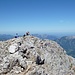 ein alter Grenzstein von 1818, wie viele Gipfel in den Berchtesgadener Alpen ein geteilter mit Österreich